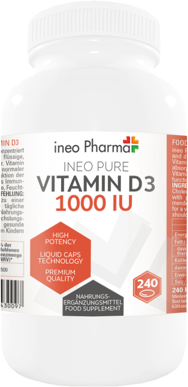 VITAMIN D3 1000 IU, prehransko dopolnilo